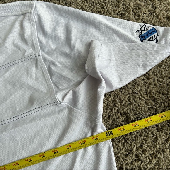 FootJoy FJ Polo Men's Large White "BLCC" Golf Active Performance Stretch Shirt - Picture 7 of 10